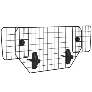 PawHut Hundeschutzgitter mit verstellbarer Breite schwarz (90-120)B x 40
