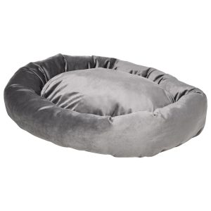 PawHut Haustierbett mit Samtoptik grau 102L x 74B x 23H cm   Haustiersofa Hundebett Hundematte Hundesofa Tierbett Tiersofa