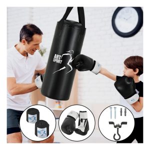 ArtSport Boxsack Set gefüllt – Kinder Boxset 10 kg mit Boxhandschuhen