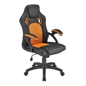 Juskys Racing Schreibtischstuhl Montreal ergonomisch Bürostuhl PC Gaming Stuhl – orange
