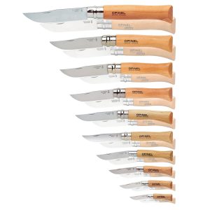 OPINEL Messer Carbon & INOX Stahl No 02 bis No 12 - Taschenmesser Klappmesser Größe: No.03