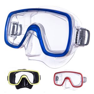 SALVAS Tauch Maske Domino Sr Schnorchel Schwimm Brille Anti Beschlag Erwachsene Farbe: blau