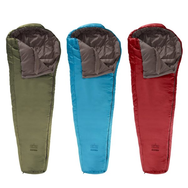 Winter Mumien Schlafsack 3 Jahreszeiten Lang Grand Canyon Fairbanks 205 XL -21°C Farbe: Red Dahlia