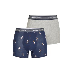 Happy Shorts Herren Boxer Stork 2er Pack