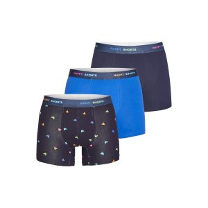 Happy Shorts Herren Retro Boxer Colourful Hearts 3er Pack