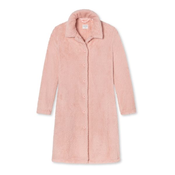 Schiesser Damen Bademantel Teddy Fleece