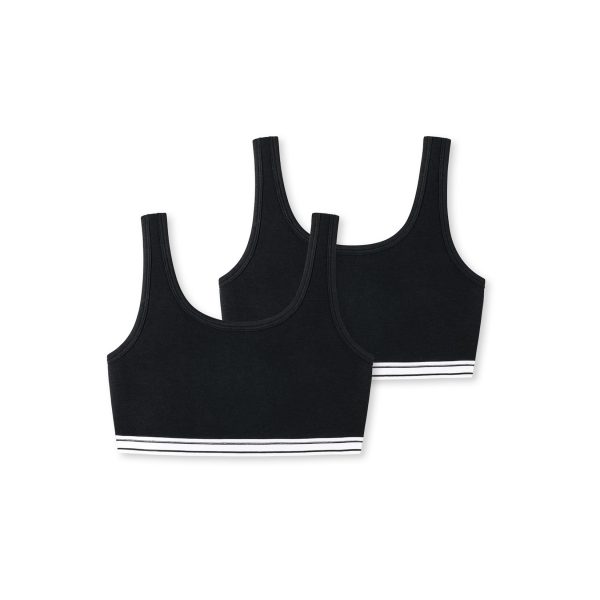 Schiesser Mädchen Bustier 95/5 Organic Cotton 2er Pack