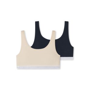 Schiesser Mädchen Bustier 95/5 Organic 2er Pack