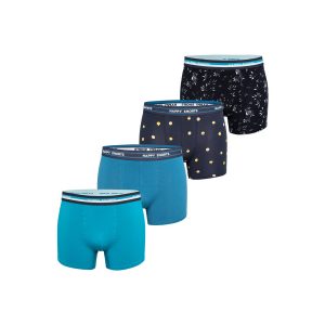 Happy Shorts Herren Retro Pants Print Sets 4er Pack