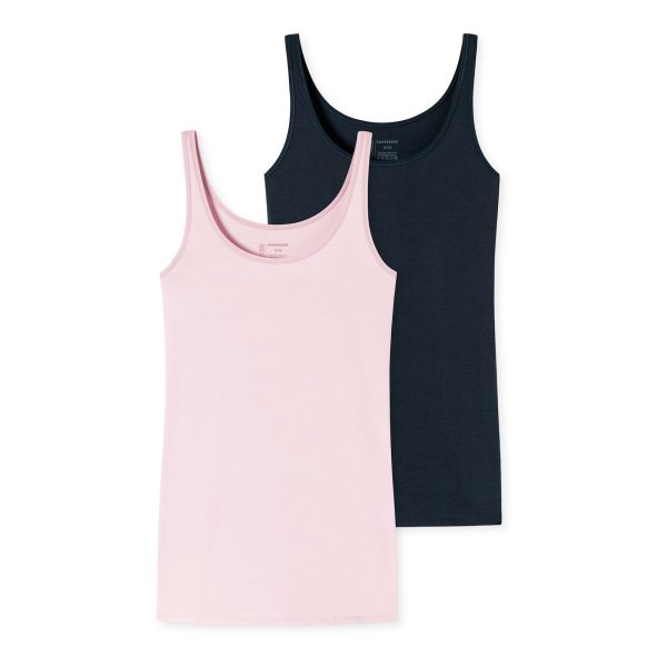 Schiesser Damen Trägertop 95/5 Organic 2er Pack