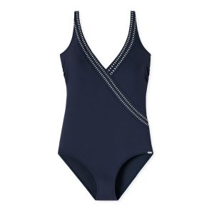 Schiesser Damen Badeanzug Aqua Deep Sea