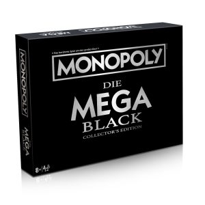 Monopoly Mega Black Edition Brettspiel Gesellschaftsspiel