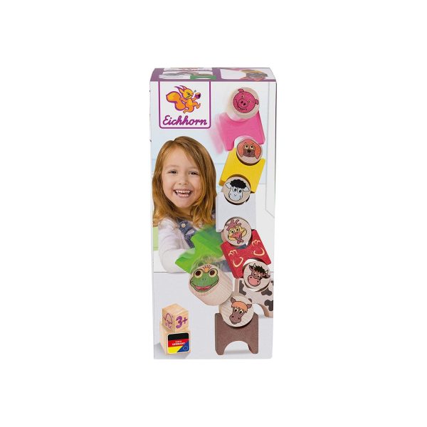 Simba 100072315 - Eichhorn - Holz-Stapeltiere