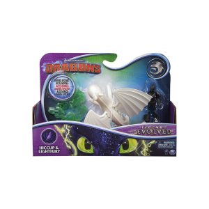 Spin Master 6058486 (20122314) - DreamWorks - Dragons - Legends Evolved - Drachenzähmen leicht gemacht - Hiccup & Lightfury Actionfiguren