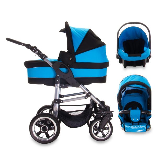 Bebebi London   3 in 1 Kombi Kinderwagen Set   Farbe: Piccadilly