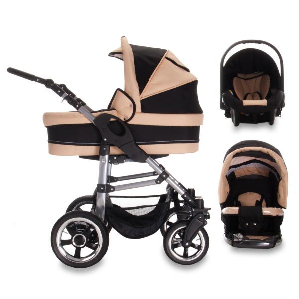 Bebebi London   3 in 1 Kombi Kinderwagen Set   Luftreifen   Farbe: St. Paul's