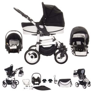 Bebebi Paris   3 in 1 Kombi Kinderwagen Set   Farbe: Arc de Triomphe